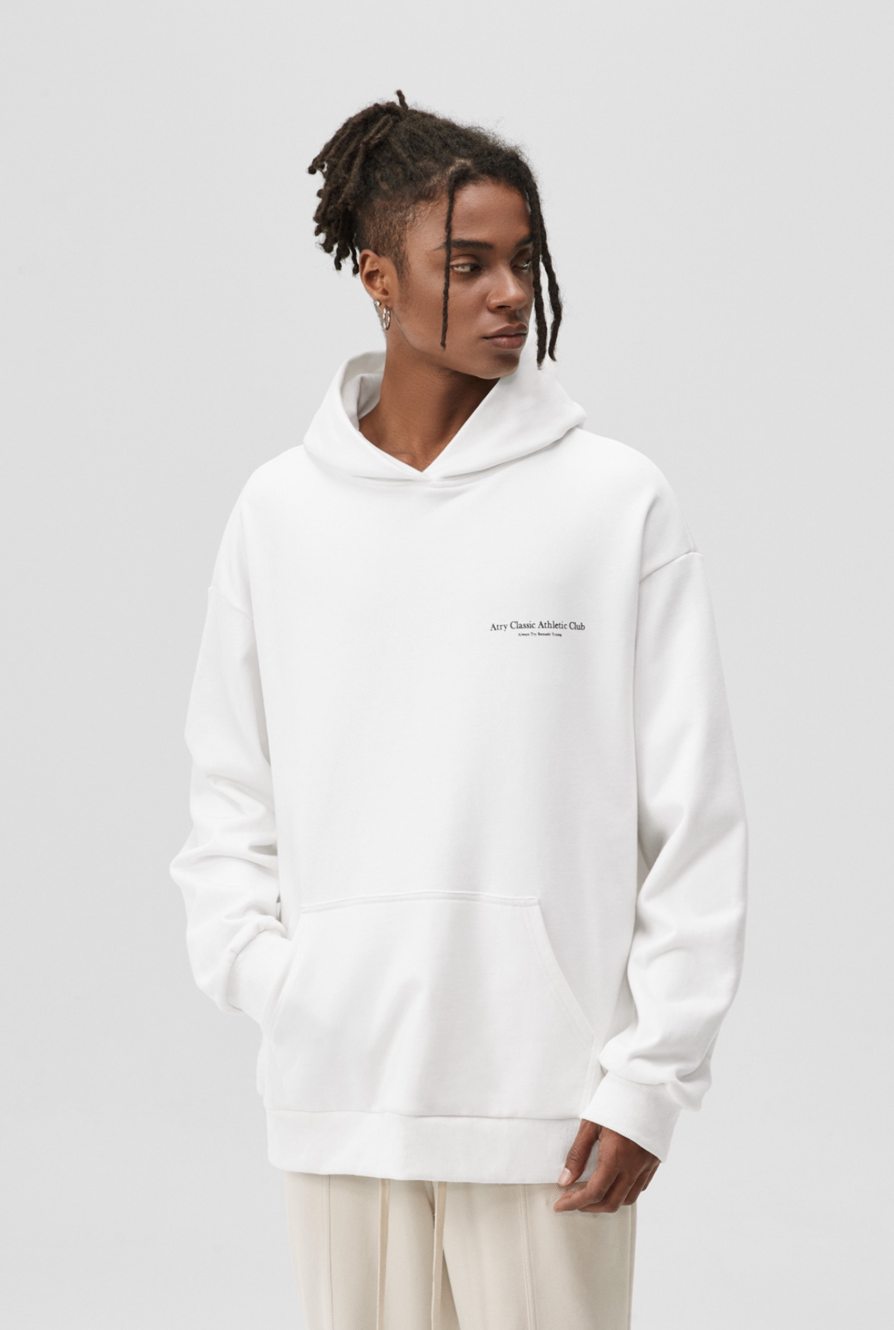Athletic Club Hoodie White