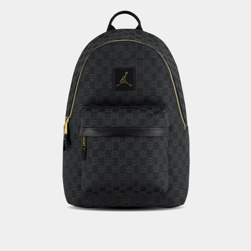Jordan Monogram Backpack Black and Gold