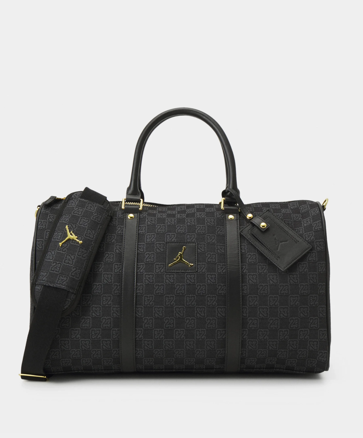 Jordan Monogram Duffle Bag Black and Gold