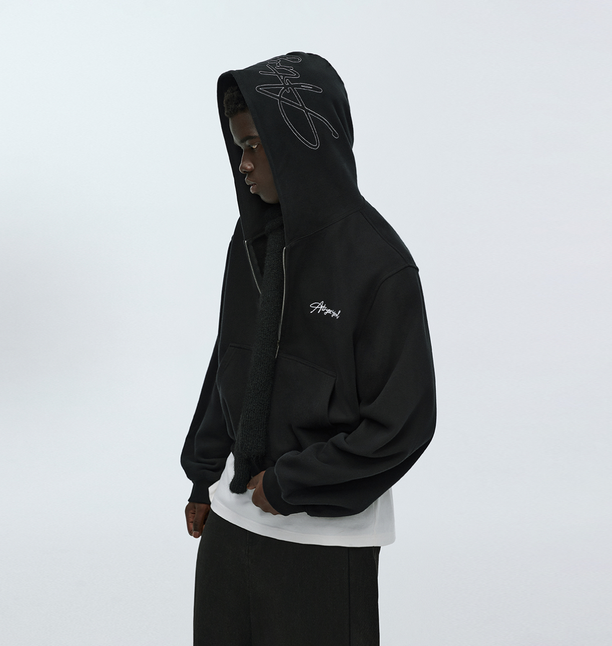 Atry original Crop Hoodie Black