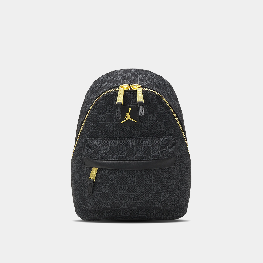 Jordan Monogram Backpack Mini Black and Gold